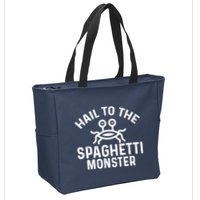 Flying Spaghetti Monster Fsm Hail To The Spaghetti Monster Zip Tote Bag