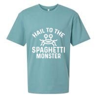 Flying Spaghetti Monster Fsm Hail To The Spaghetti Monster Sueded Cloud Jersey T-Shirt