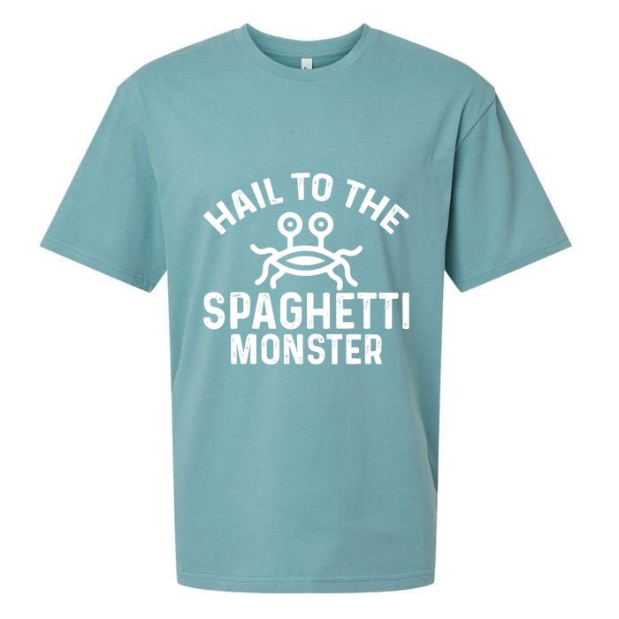 Flying Spaghetti Monster Fsm Hail To The Spaghetti Monster Sueded Cloud Jersey T-Shirt