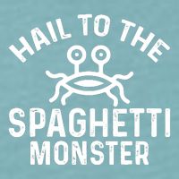 Flying Spaghetti Monster Fsm Hail To The Spaghetti Monster Sueded Cloud Jersey T-Shirt