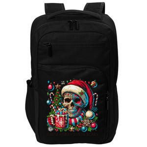 Funny Sorta Merry Sorta Scary Skeleton Christmas Tree Xmas Impact Tech Backpack