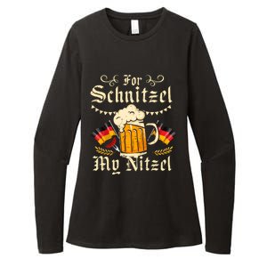 For Schnitzel My Nitzel Funny Oktoberfest Womens CVC Long Sleeve Shirt