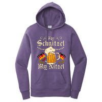 For Schnitzel My Nitzel Funny Oktoberfest Women's Pullover Hoodie