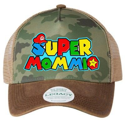 Funny Super Mommio MotherS Day Gamer Gift Legacy Tie Dye Trucker Hat