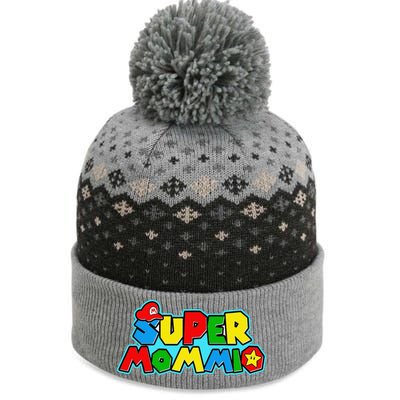 Funny Super Mommio MotherS Day Gamer Gift The Baniff Cuffed Pom Beanie