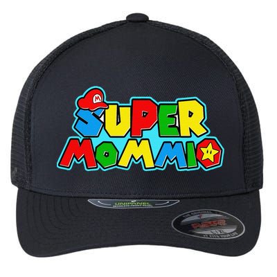 Funny Super Mommio MotherS Day Gamer Gift Flexfit Unipanel Trucker Cap