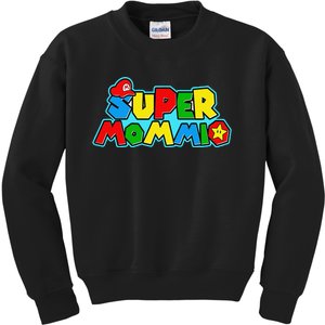 Funny Super Mommio MotherS Day Gamer Gift Kids Sweatshirt