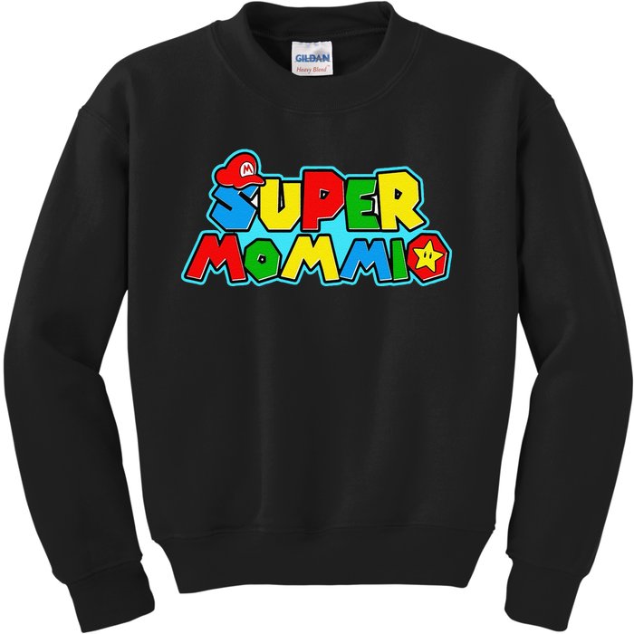 Funny Super Mommio MotherS Day Gamer Gift Kids Sweatshirt