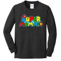 Funny Super Mommio MotherS Day Gamer Gift Kids Long Sleeve Shirt