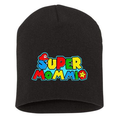 Funny Super Mommio MotherS Day Gamer Gift Short Acrylic Beanie