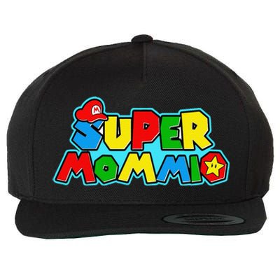 Funny Super Mommio MotherS Day Gamer Gift Wool Snapback Cap