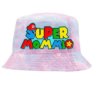 Funny Super Mommio MotherS Day Gamer Gift Tie-Dyed Bucket Hat