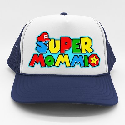 Funny Super Mommio MotherS Day Gamer Gift Trucker Hat