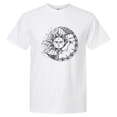 Funny Sun Moon Astrology Astronomer Astronomy Gift Garment-Dyed Heavyweight T-Shirt