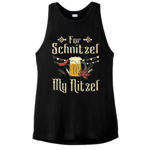 For Schnitzel My Nitzel Funny Gift Oktoberfest Ladies PosiCharge Tri-Blend Wicking Tank