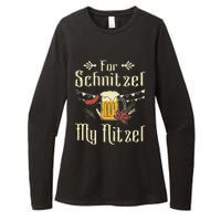 For Schnitzel My Nitzel Funny Gift Oktoberfest Womens CVC Long Sleeve Shirt