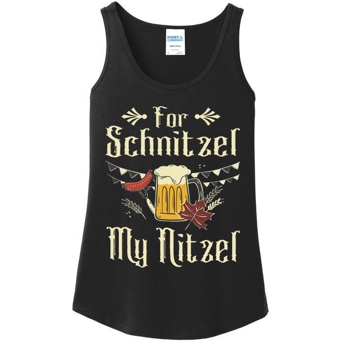 For Schnitzel My Nitzel Funny Gift Oktoberfest Ladies Essential Tank