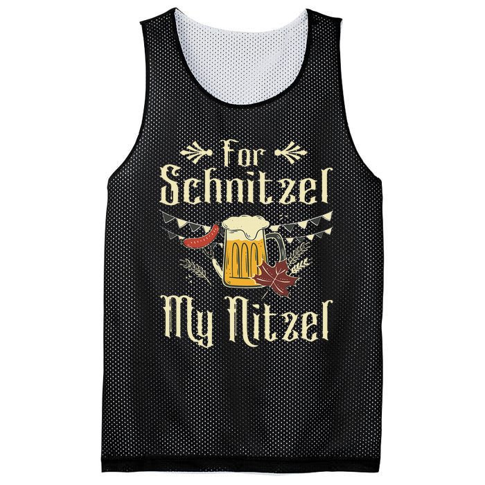 For Schnitzel My Nitzel Funny Gift Oktoberfest Mesh Reversible Basketball Jersey Tank