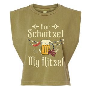 For Schnitzel My Nitzel Funny Gift Oktoberfest Garment-Dyed Women's Muscle Tee