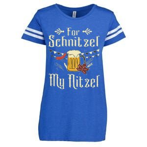 For Schnitzel My Nitzel Funny Gift Oktoberfest Enza Ladies Jersey Football T-Shirt