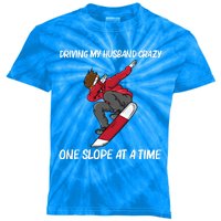 Funny Snowboarding Mom Skier Snowboard Snowboarder Gift Kids Tie-Dye T-Shirt