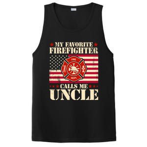 Fire Saying My Favorite Firefighter Calls Me Uncle Great Gift PosiCharge Competitor Tank