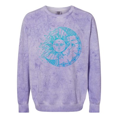 Funny Sun Moon Astrology Astronomer Astronomy Gift Colorblast Crewneck Sweatshirt