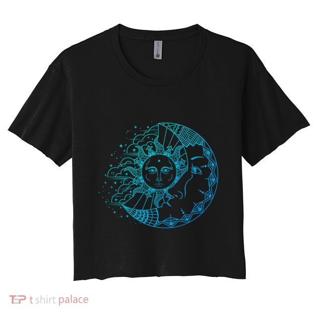 Funny Sun Moon Astrology Astronomer Astronomy Gift Crop Top