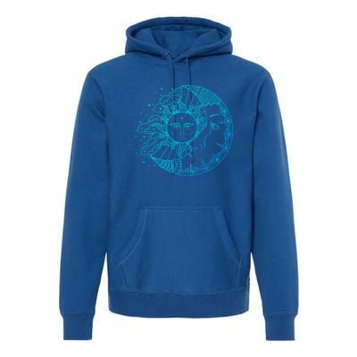 Funny Sun Moon Astrology Astronomer Astronomy Gift Premium Hoodie