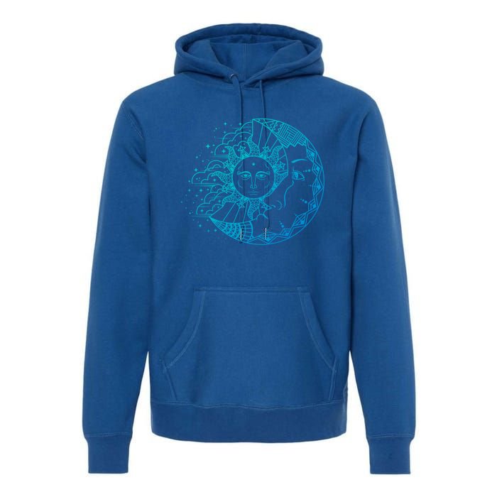 Funny Sun Moon Astrology Astronomer Astronomy Gift Premium Hoodie