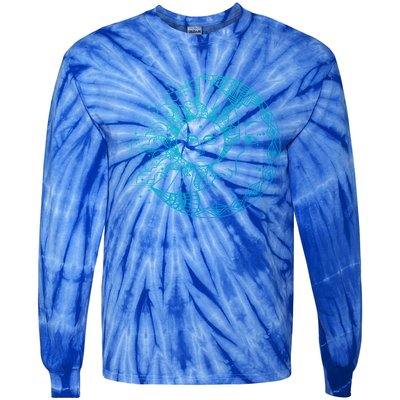 Funny Sun Moon Astrology Astronomer Astronomy Gift Tie-Dye Long Sleeve Shirt