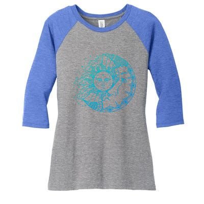 Funny Sun Moon Astrology Astronomer Astronomy Gift Women's Tri-Blend 3/4-Sleeve Raglan Shirt