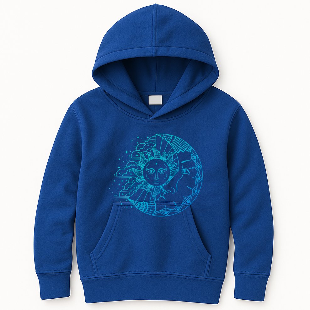Funny Sun Moon Astrology Astronomer Astronomy Gift Kids Hoodie