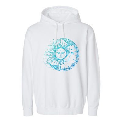 Funny Sun Moon Astrology Astronomer Astronomy Gift Garment-Dyed Fleece Hoodie