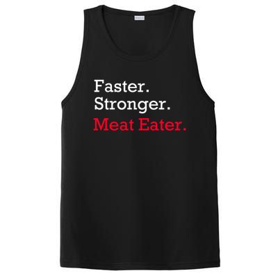 Faster Stronger Meat Eater Vegan Parody Great Gift PosiCharge Competitor Tank