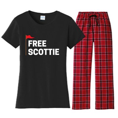 Free Scottie Mugshot Women's Flannel Pajama Set