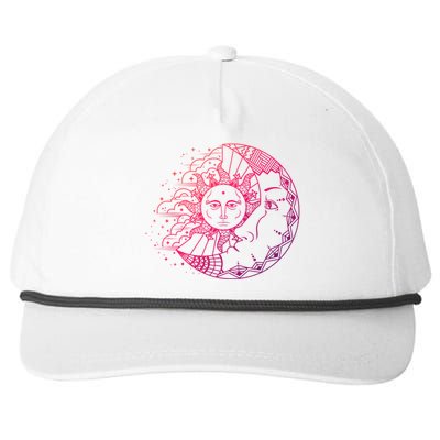 Funny Sun Moon Astrology Astronomer Astronomy Gift Snapback Five-Panel Rope Hat