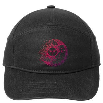 Funny Sun Moon Astrology Astronomer Astronomy Gift 7-Panel Snapback Hat