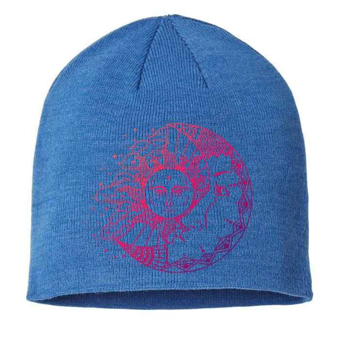 Funny Sun Moon Astrology Astronomer Astronomy Gift Sustainable Beanie