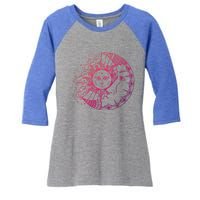 Funny Sun Moon Astrology Astronomer Astronomy Gift Women's Tri-Blend 3/4-Sleeve Raglan Shirt