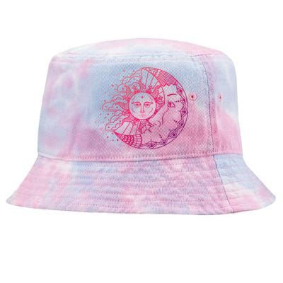 Funny Sun Moon Astrology Astronomer Astronomy Gift Tie-Dyed Bucket Hat