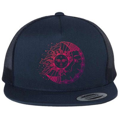 Funny Sun Moon Astrology Astronomer Astronomy Gift Flat Bill Trucker Hat