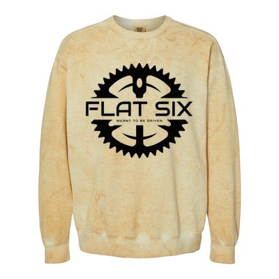 Flat Six Meant To Be Driven W Gear Sport Car Colorblast Crewneck Sweatshirt