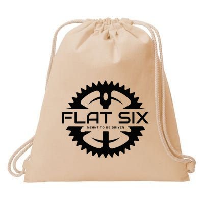 Flat Six Meant To Be Driven W Gear Sport Car Drawstring Bag