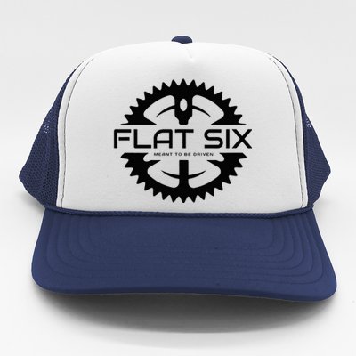 Flat Six Meant To Be Driven W Gear Sport Car Trucker Hat