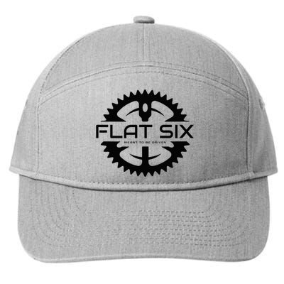 Flat Six Meant To Be Driven W Gear Sport Car 7-Panel Snapback Hat