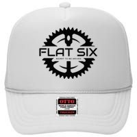 Flat Six Meant To Be Driven W Gear Sport Car High Crown Mesh Back Trucker Hat