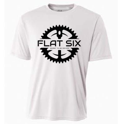 Flat Six Meant To Be Driven W Gear Sport Car Cooling Performance Crew T-Shirt