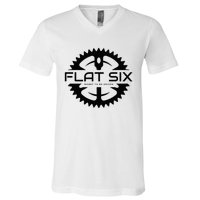 Flat Six Meant To Be Driven W Gear Sport Car V-Neck T-Shirt