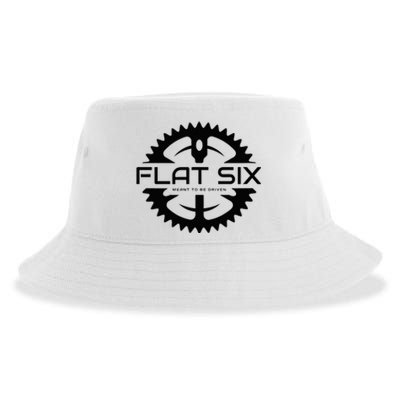 Flat Six Meant To Be Driven W Gear Sport Car Sustainable Bucket Hat